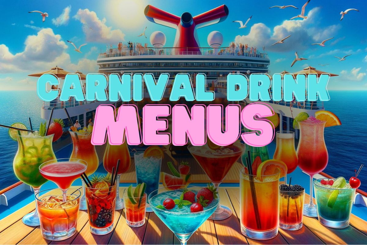 carnival cruise line bar menu