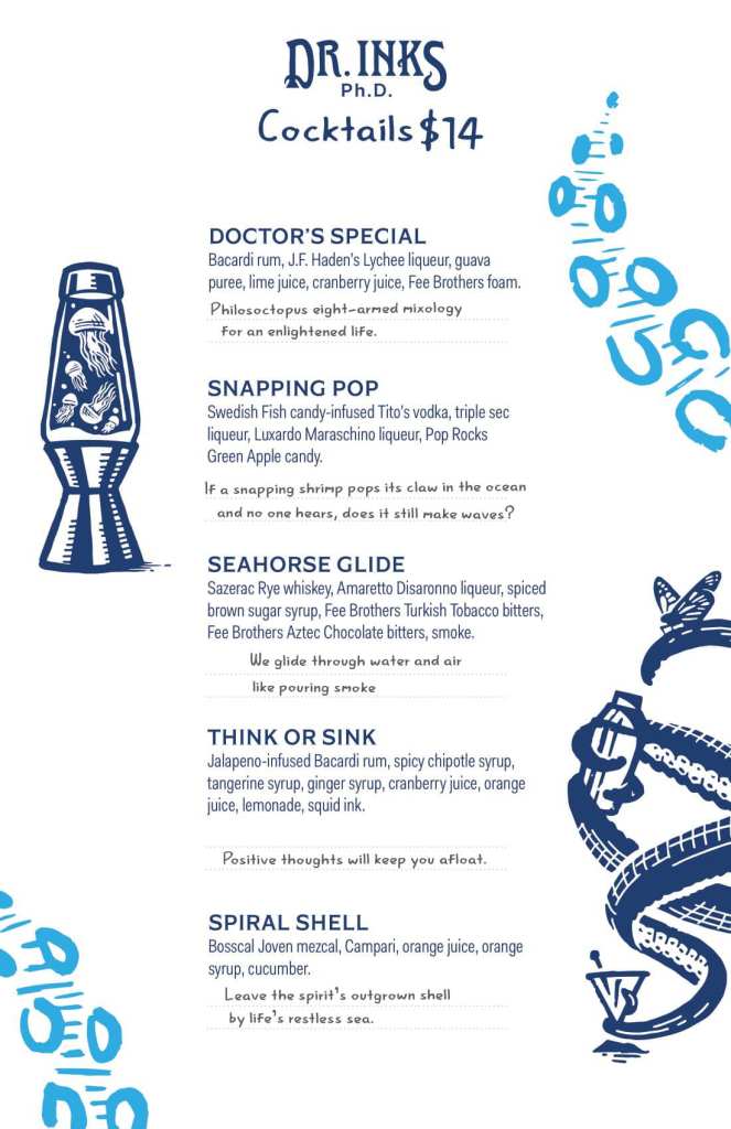 Dr Ink's Bar Menu on Carnival Jubilee 2024 page 4